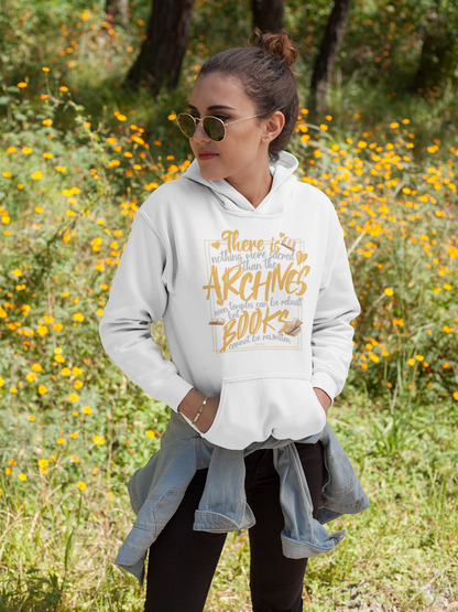 Nothing more sacred than the archives Hoodie/Zip Hoodie - Officially Licensed Fourth Wing by Rebecca Yarros Merchandise