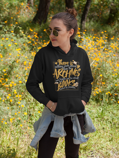 Nothing more sacred than the archives Hoodie/Zip Hoodie - Officially Licensed Fourth Wing by Rebecca Yarros Merchandise