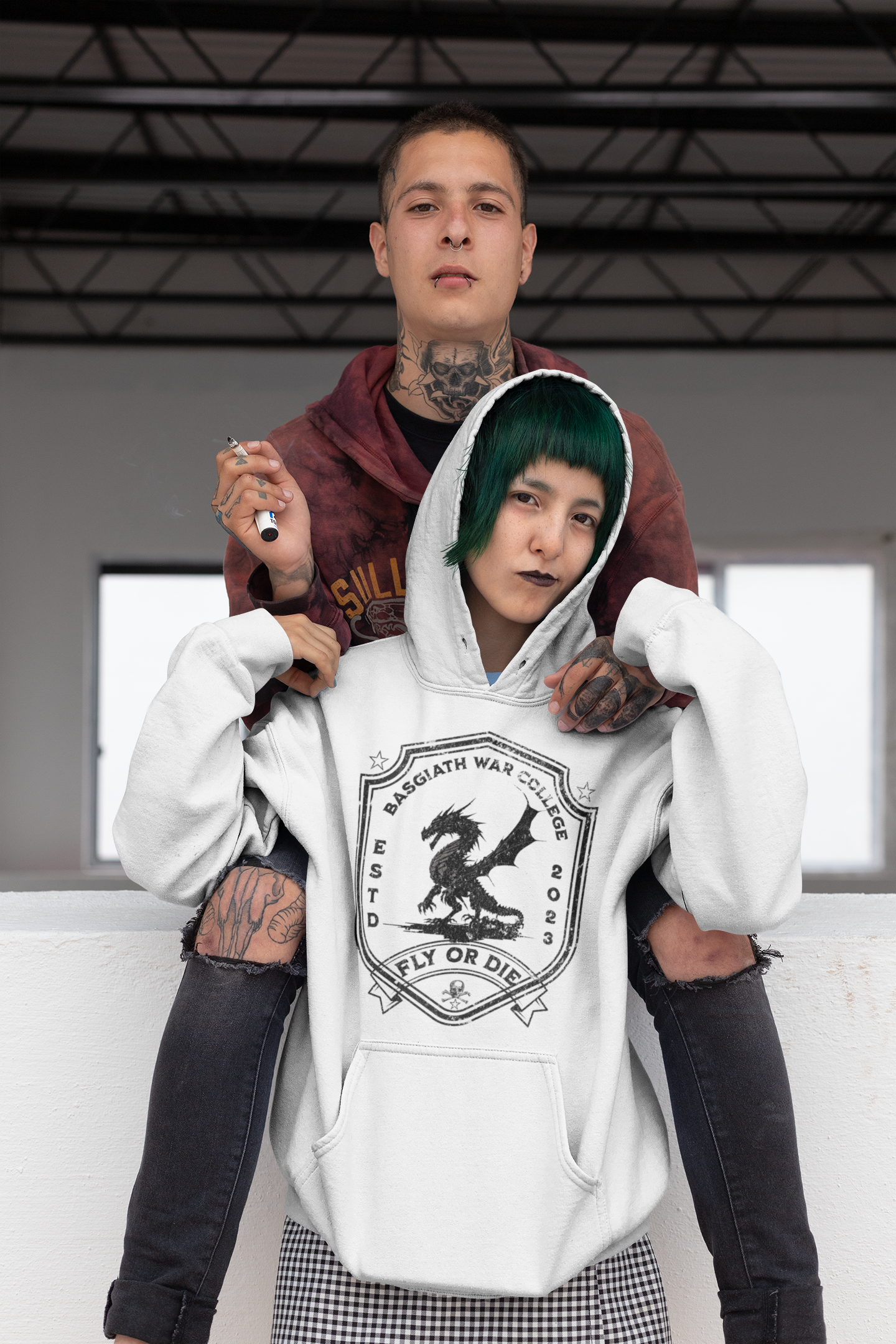 Basgiath War College Hoodie/Zip Hoodie - Officially Licensed Fourth Wing by Rebecca Yarros Merchandise