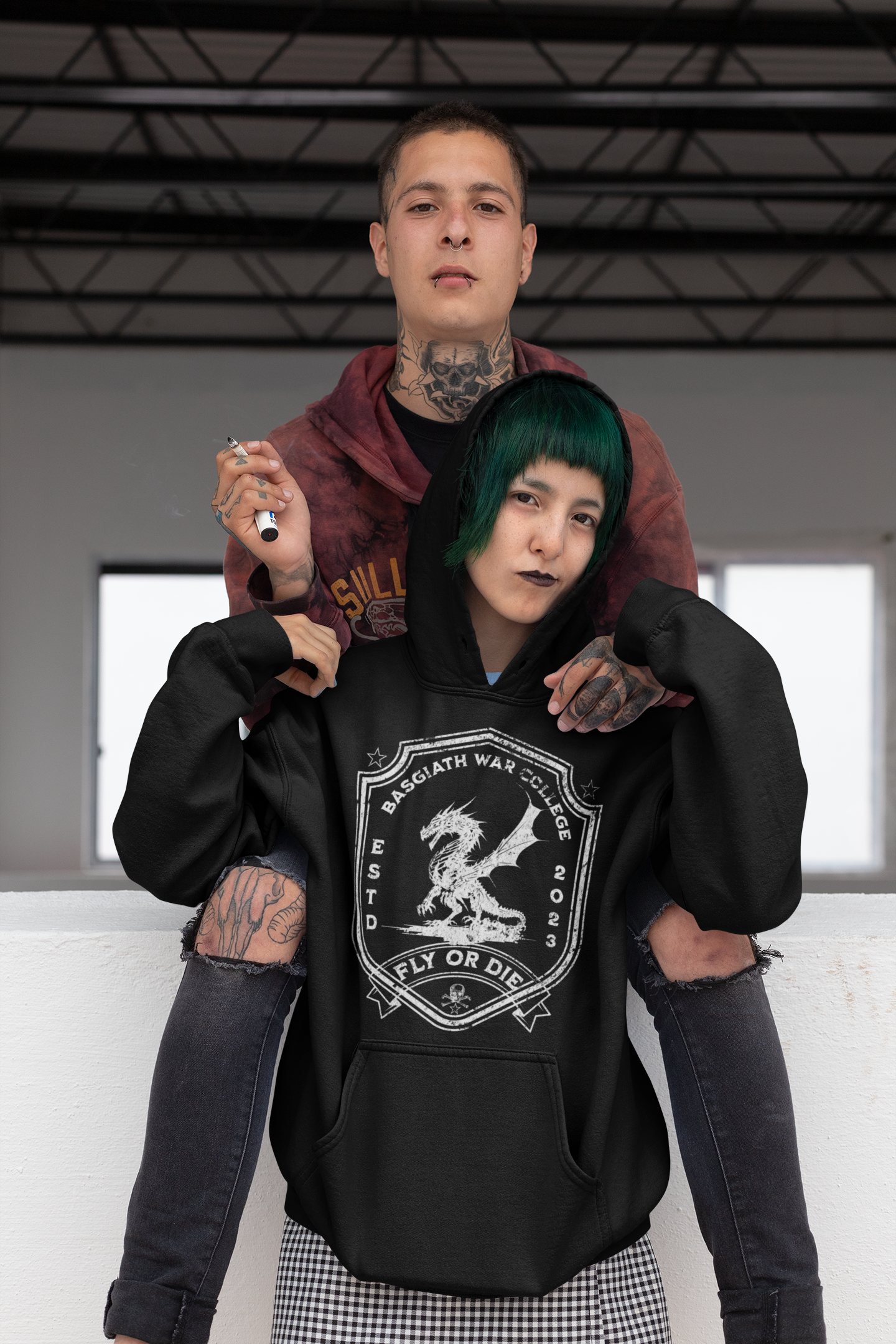 Basgiath War College Hoodie/Zip Hoodie - Officially Licensed Fourth Wing by  Rebecca Yarros Merchandise