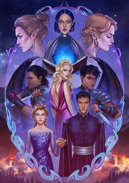 The Inner Circle - Family runs deeper than blood - A Court of Thorns and Roses - Feyre, Nesta, Elaine - Officially Licenced - Sarah J. Maas - Print