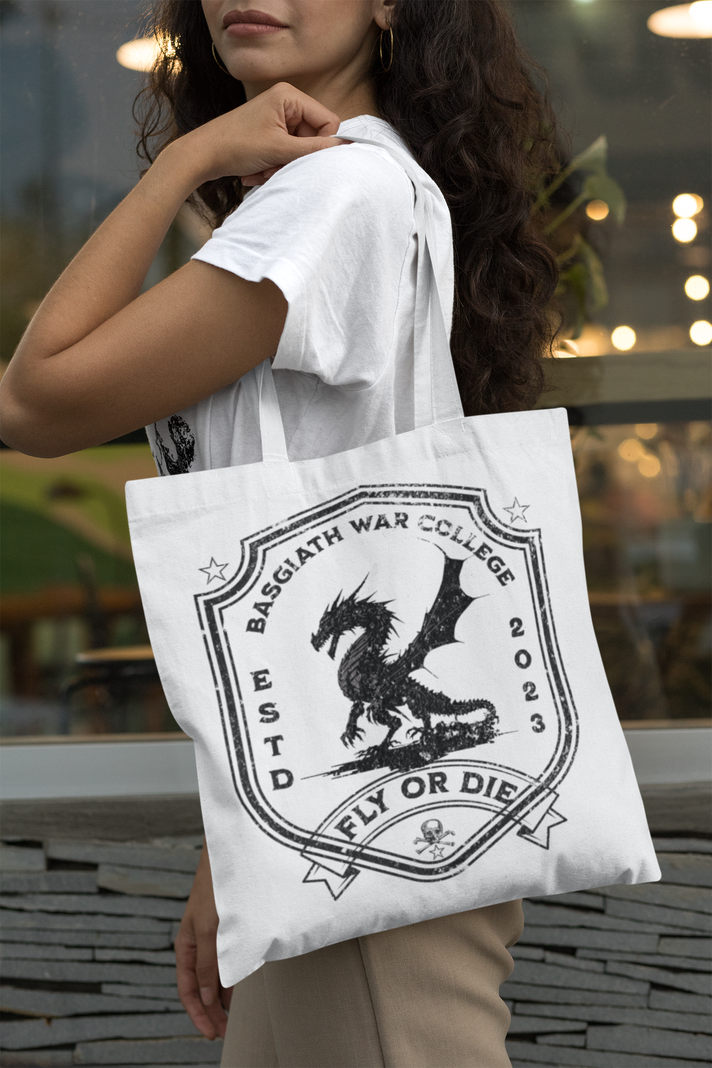 Basgiath War College Tote - Fourth Wing - Rebecca Yarros - Officially Licensed