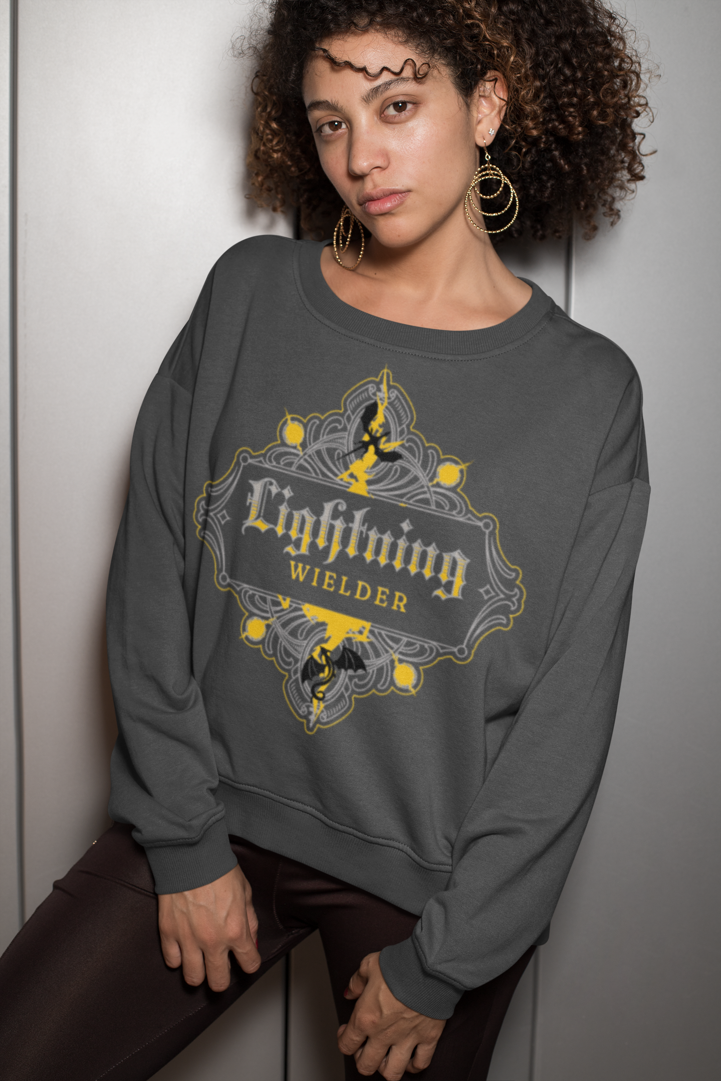 Lightning Wielder Sweatshirt - Officially Licensed Fourth Wing by Rebecca Yarros Merchandise