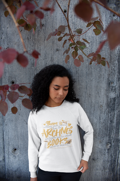 Nothing more sacred then the archives Sweatshirt - Officially Licensed Fourth Wing by Rebecca Yarros Merchandise