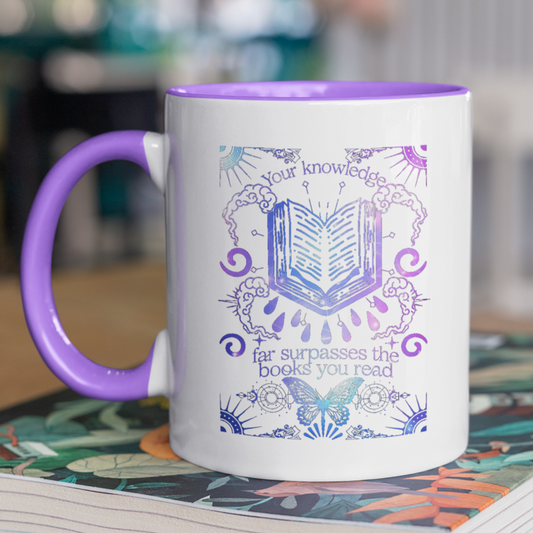 Your Knowledge Far Surpasses The Books You Read - Chloe C. Penaranda - Officially Licensed - Mug - An Heir Comes to Rise - AHCTR