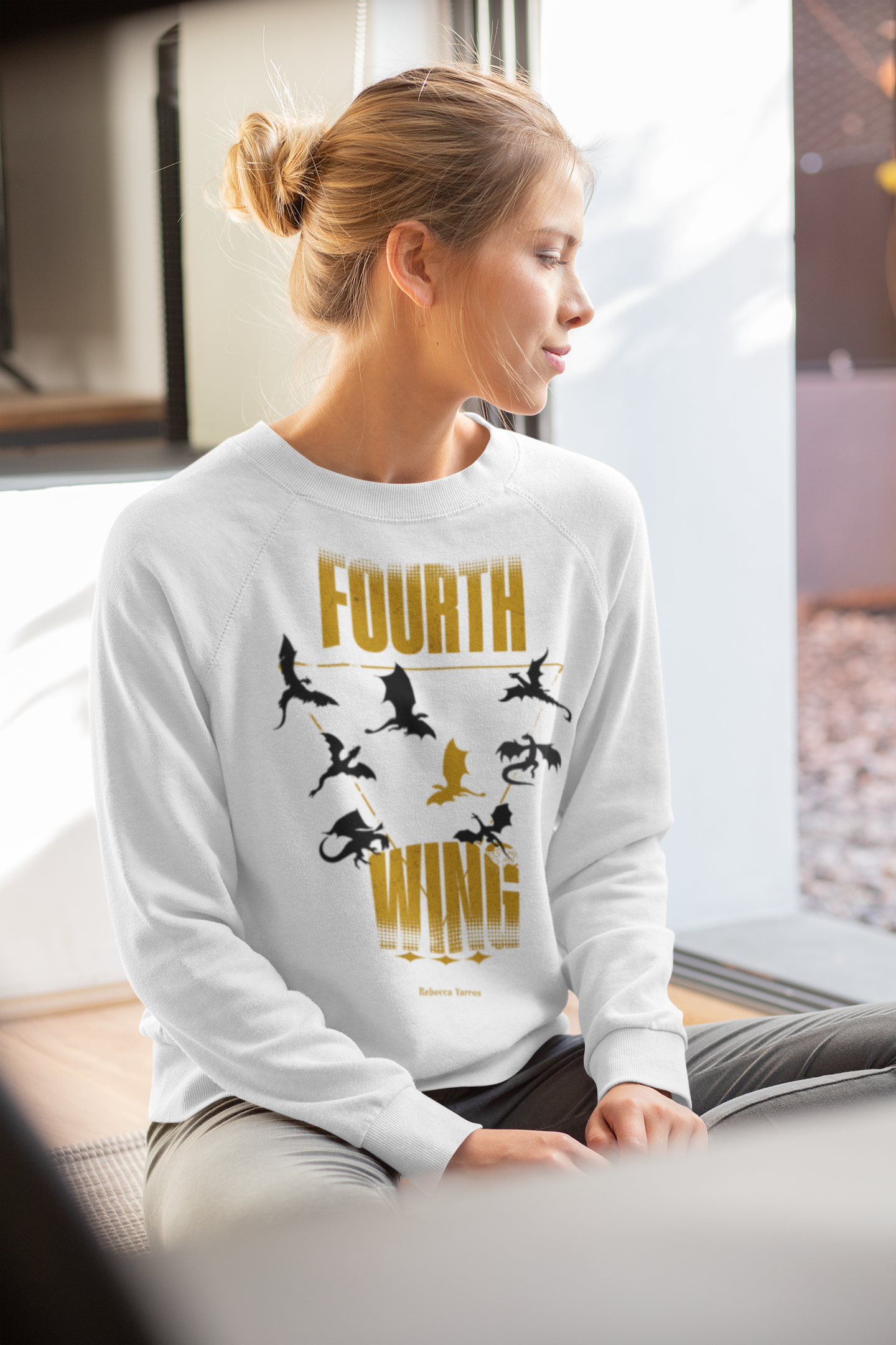 Fourth Wing Sweatshirt - Officially Licensed Fourth Wing by Rebecca Yarros Merchandise