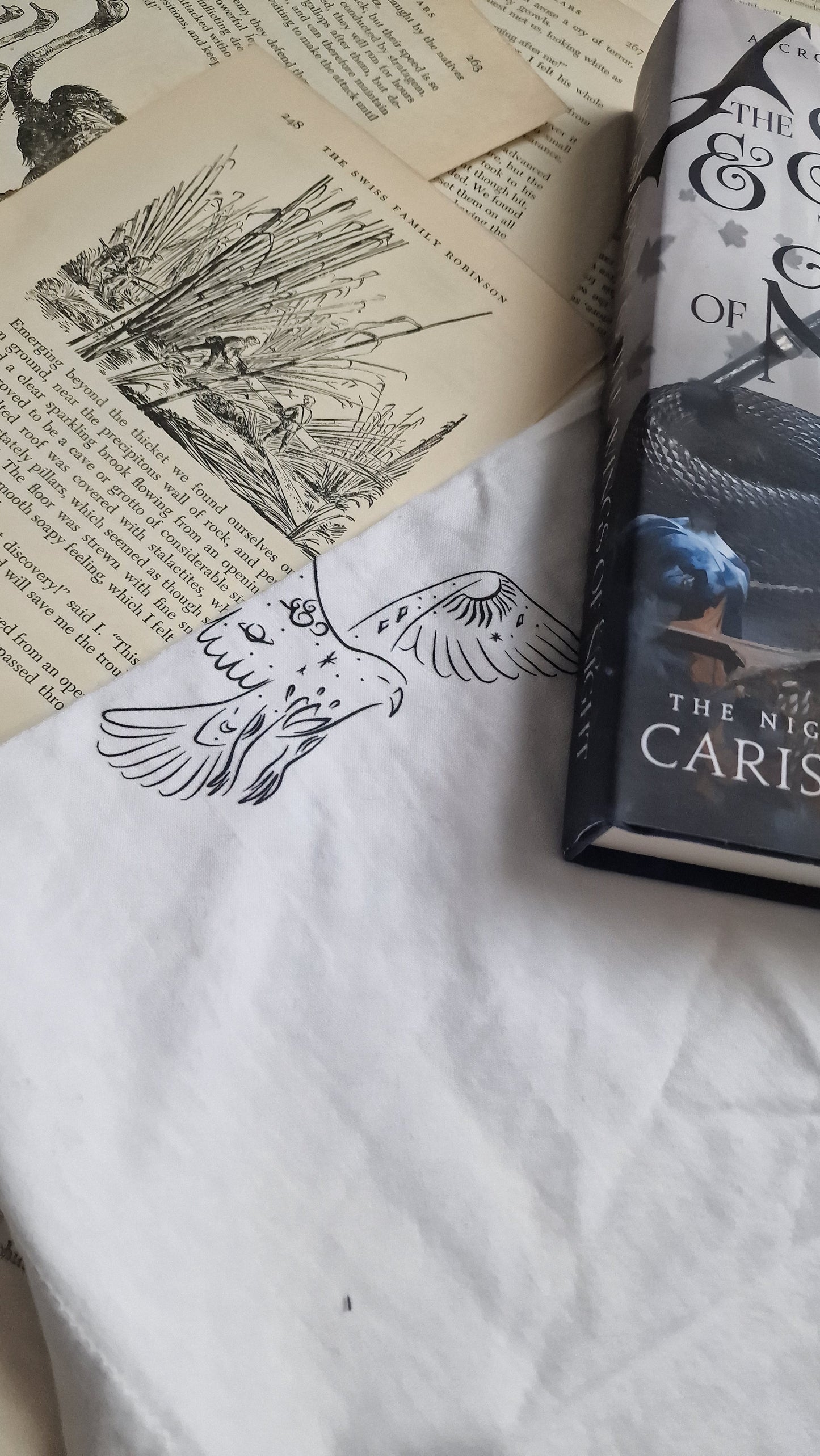 Even Snakes Run for Cover Joggers and Tee Set - Carissa Broadbent - The Serpent and The Wings of Night Officially Licensed Merch