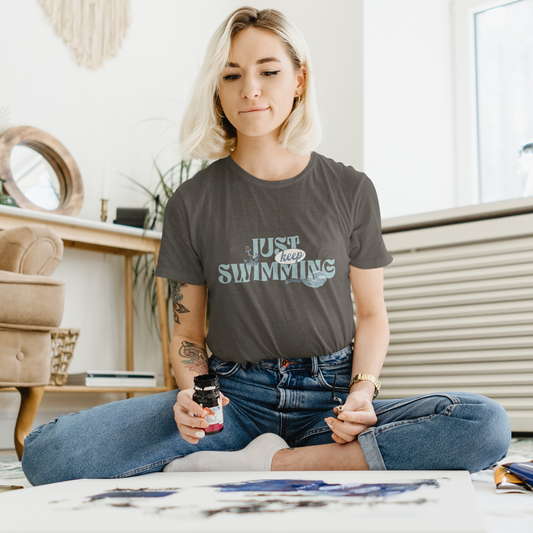 Just Keep Swimming  - T-Shirt - Coho Booktok Colleen Hoover It Ends with Us