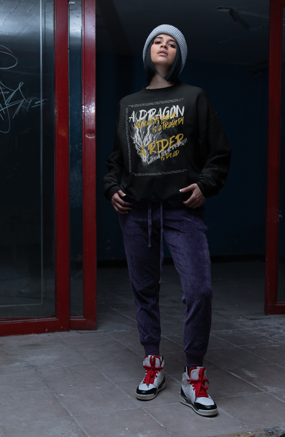 A  Dragon without it's rider Sweatshirt - Officially Licensed Fourth Wing by Rebecca Yarros Merchandise