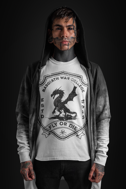 Basgiath War College Tee- Officially Licensed Fourth Wing by Rebecca Yarros Merchandise