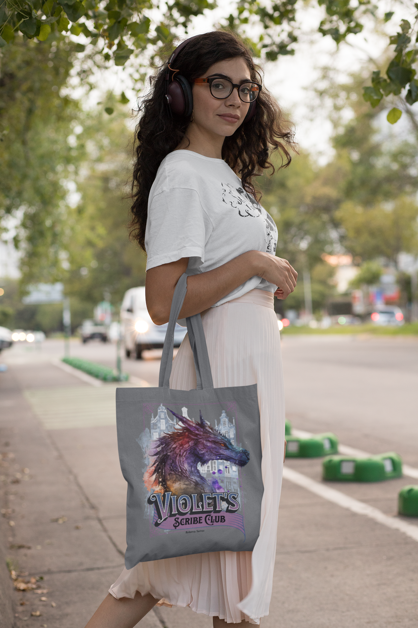 Violets Scribe Club Tote - Fourth Wing - Rebecca Yarros - Officially Licensed