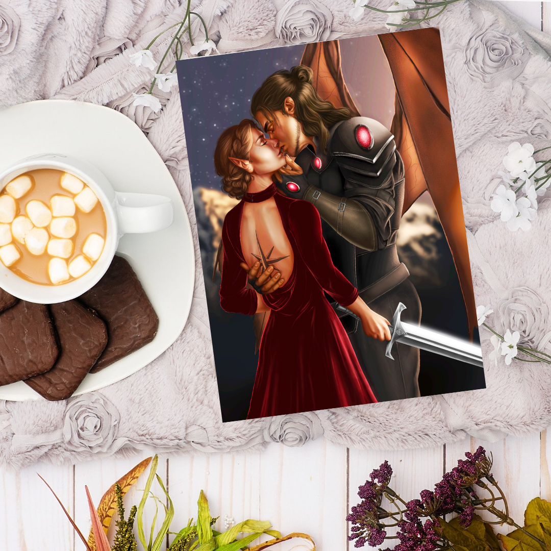 Cassian and Nesta -A Court of Silver Flames - A Court of Thorns and Roses - Officially Licenced - Sarah J. Maas - Print