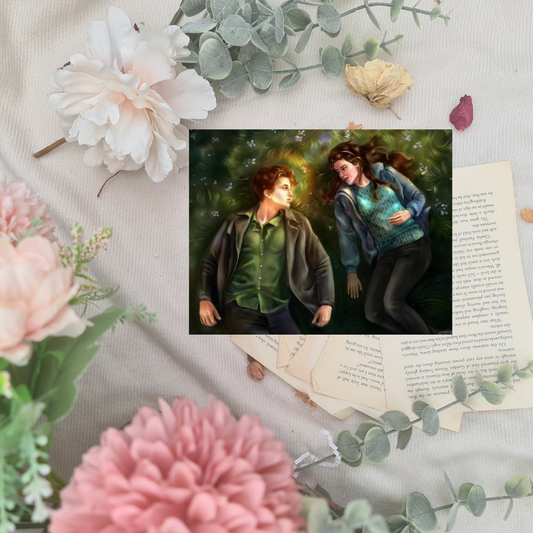 The Meadow- Bella Swan and Edward Cullen - Twilight - Stephenie Meyer - Print