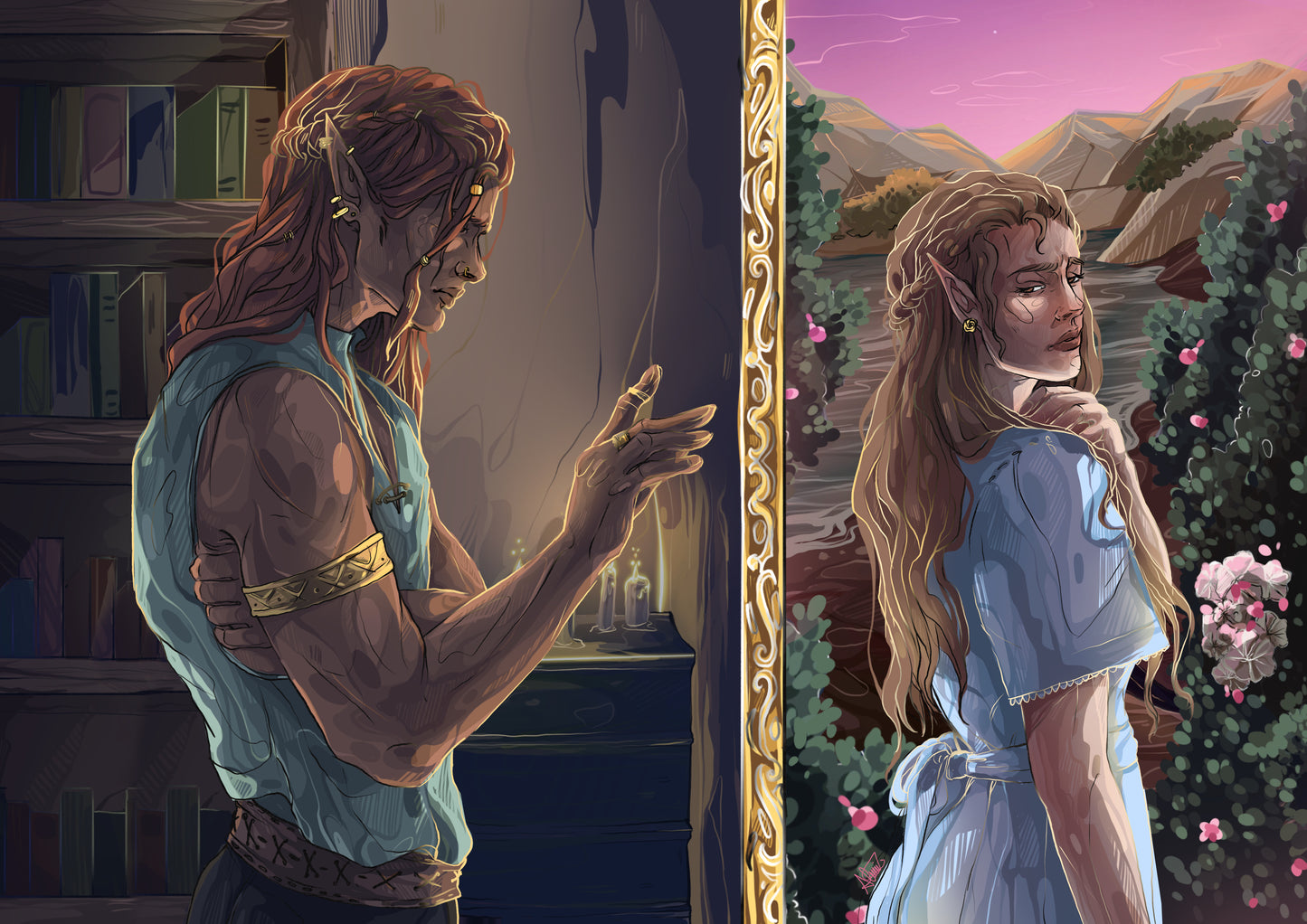 You Betrayed Me - A Court of Thorns and Roses - Elaine and Lucien - Elucian - Officially Licenced - Sarah J. Maas - Print
