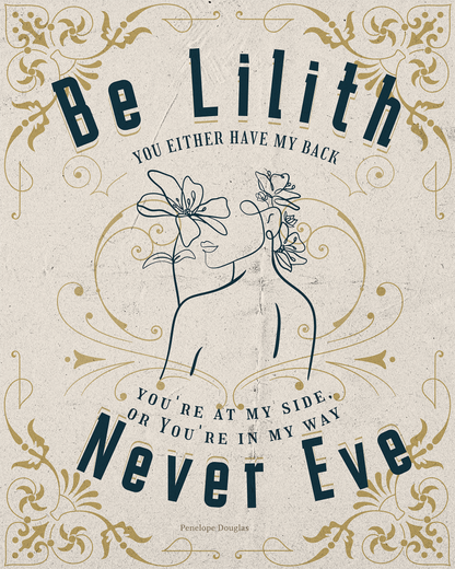 Be Lilith Never Eve - Pre Order - Will, Kai, Damon, Michael -Devils Night Series - Penelope Douglas