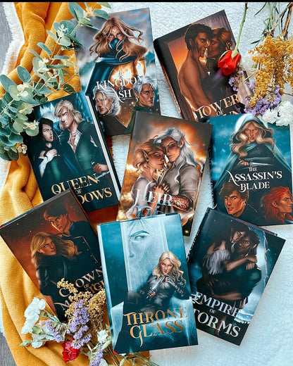 Throne of Glass Dust Jacket Set - Officially Licenced