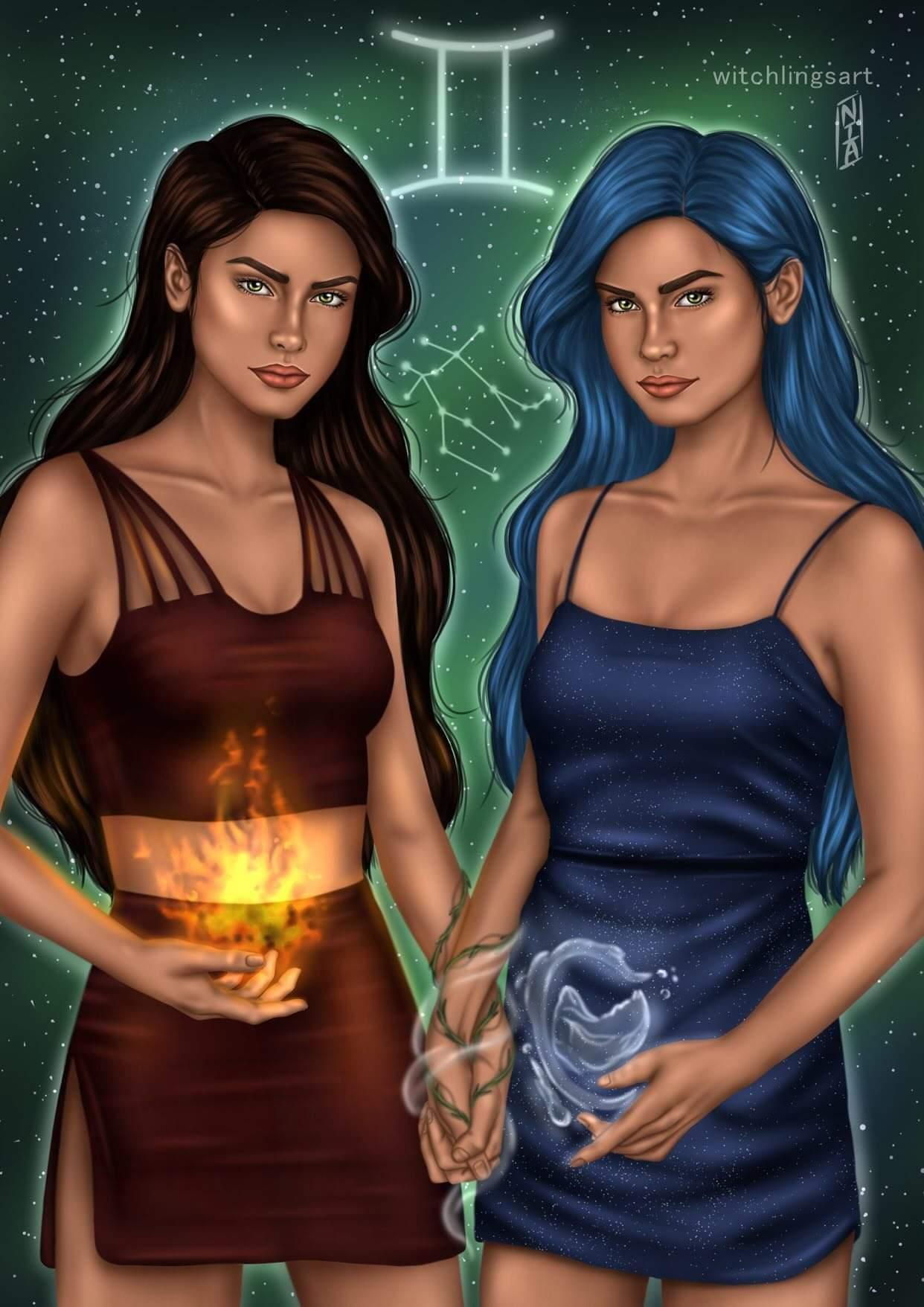 Vega Twins -Caroline Peckham and Susanne Valenti Official Zodiac Academy Merch - Print