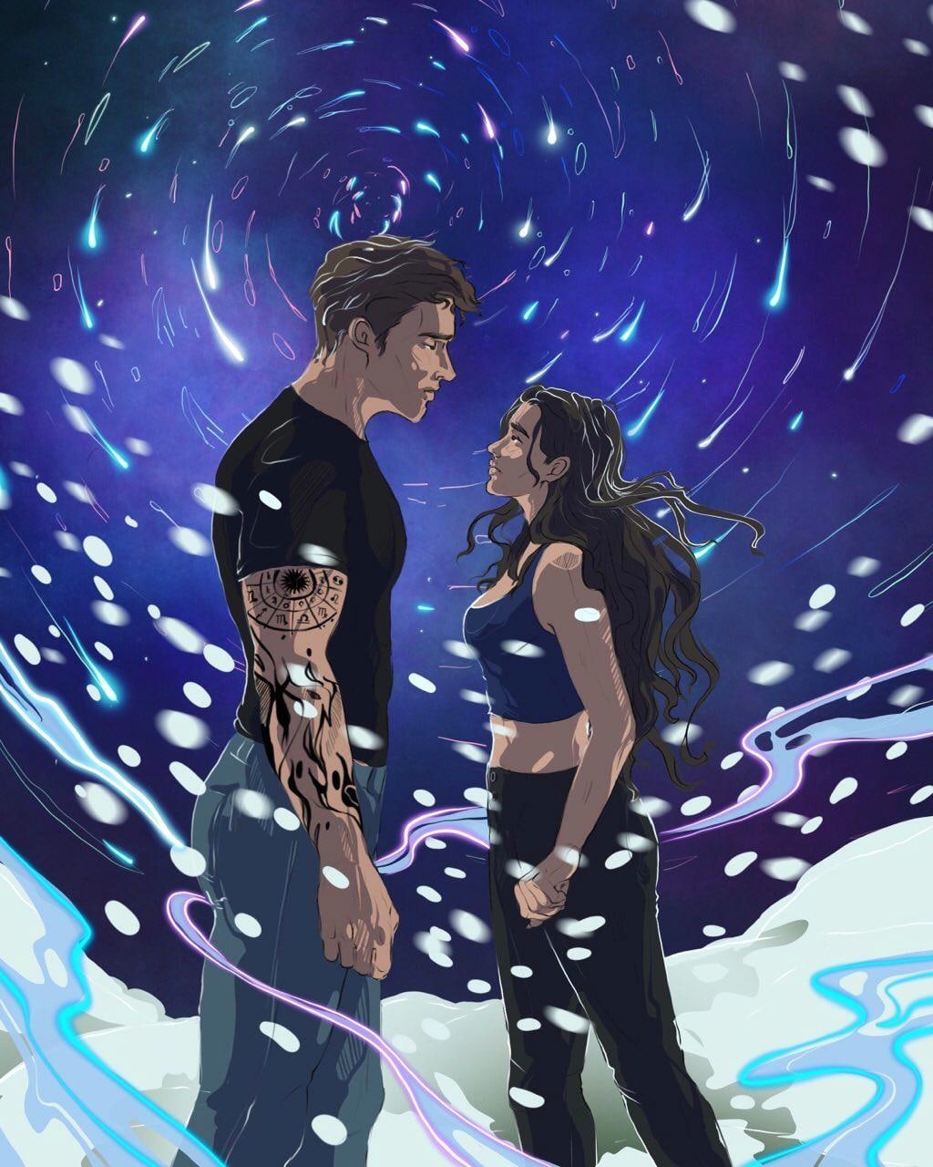 Divine Moment- Diamond Art - Darius and Tory -Zodiac Academy - Shadow Princess - Limited Edition - Caroline Peckham and Susanne Valenti Official Zodiac Academy Merch - Print