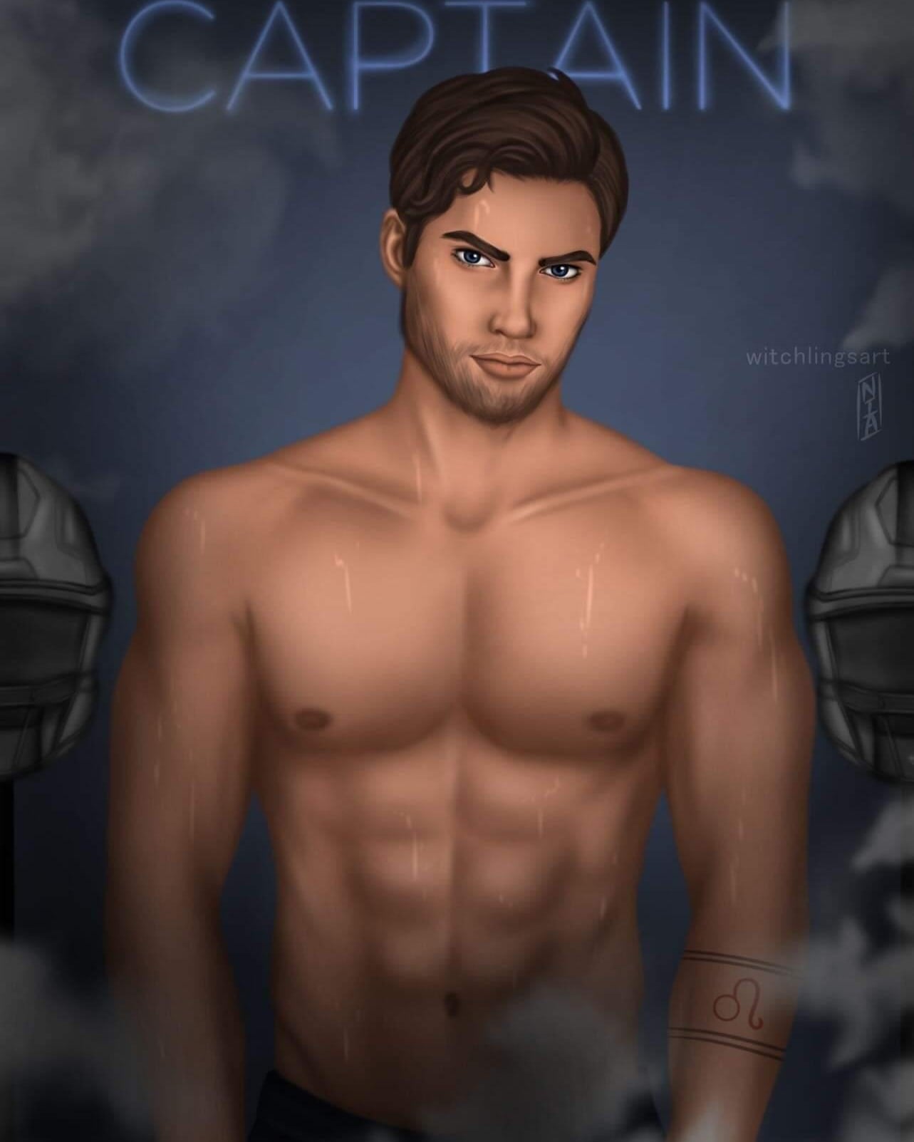 Locker Room Boys - Zodiac Academy - Orion, Darius, Seth, Caleb, Max Character Art -Caroline Peckham and Susanne Valenti Official Zodiac Academy Merch - Print