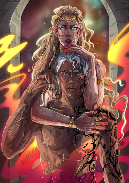 To Whatever End - Throne of Glass - Aelin & Rowan - Officially Licenced - Sarah J. Maas - Print