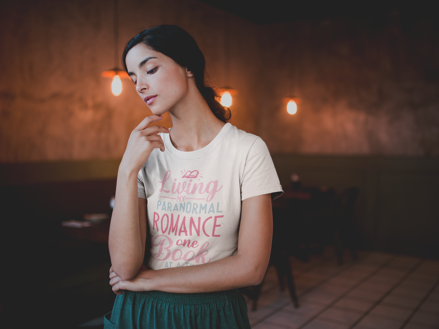 Living my Paranormal Romance one book at a time- Bookish T-shirt