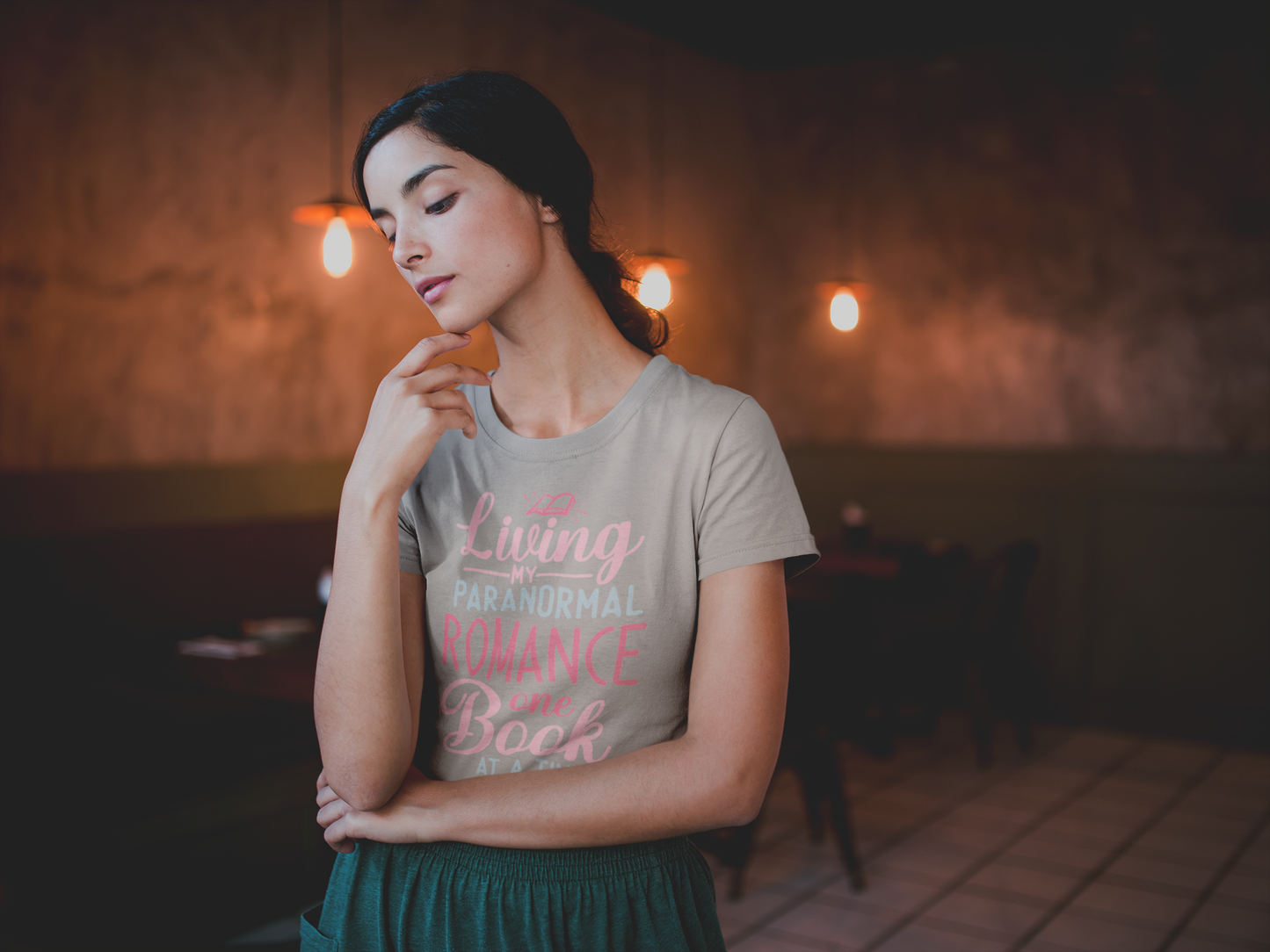 Living my Paranormal Romance one book at a time- Bookish T-shirt