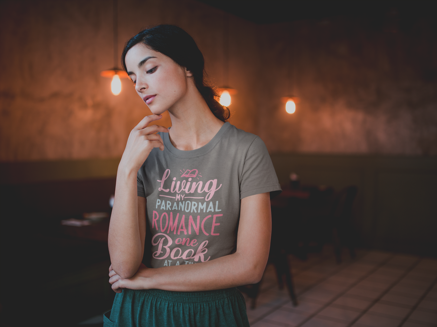 Living my Paranormal Romance one book at a time- Bookish T-shirt