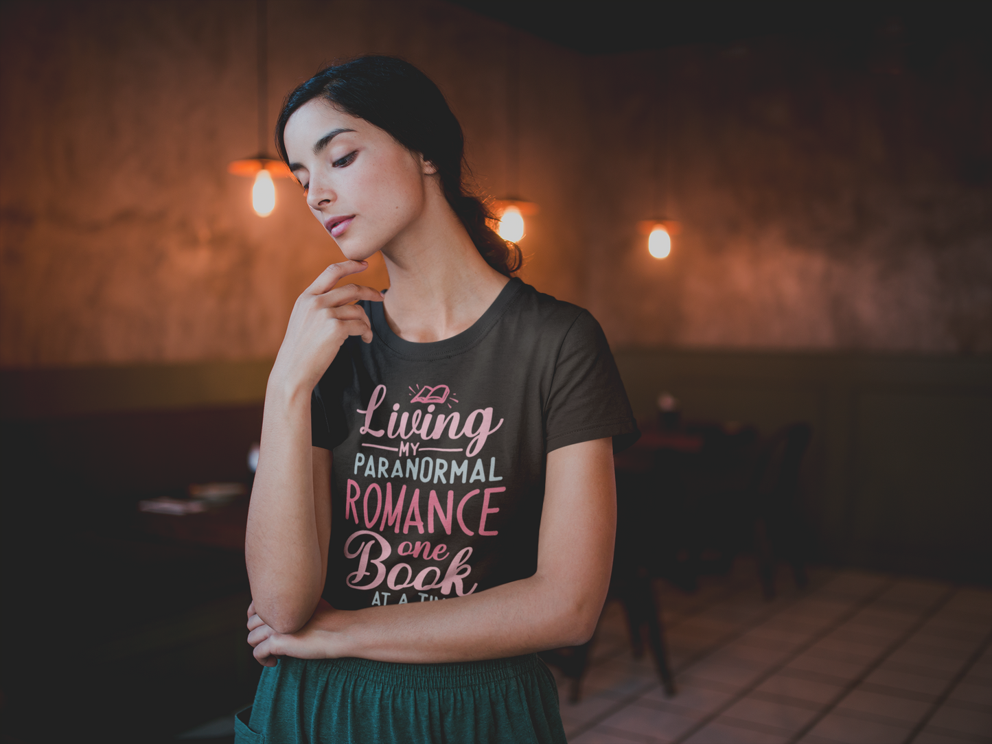 Living my Paranormal Romance one book at a time- Bookish T-shirt