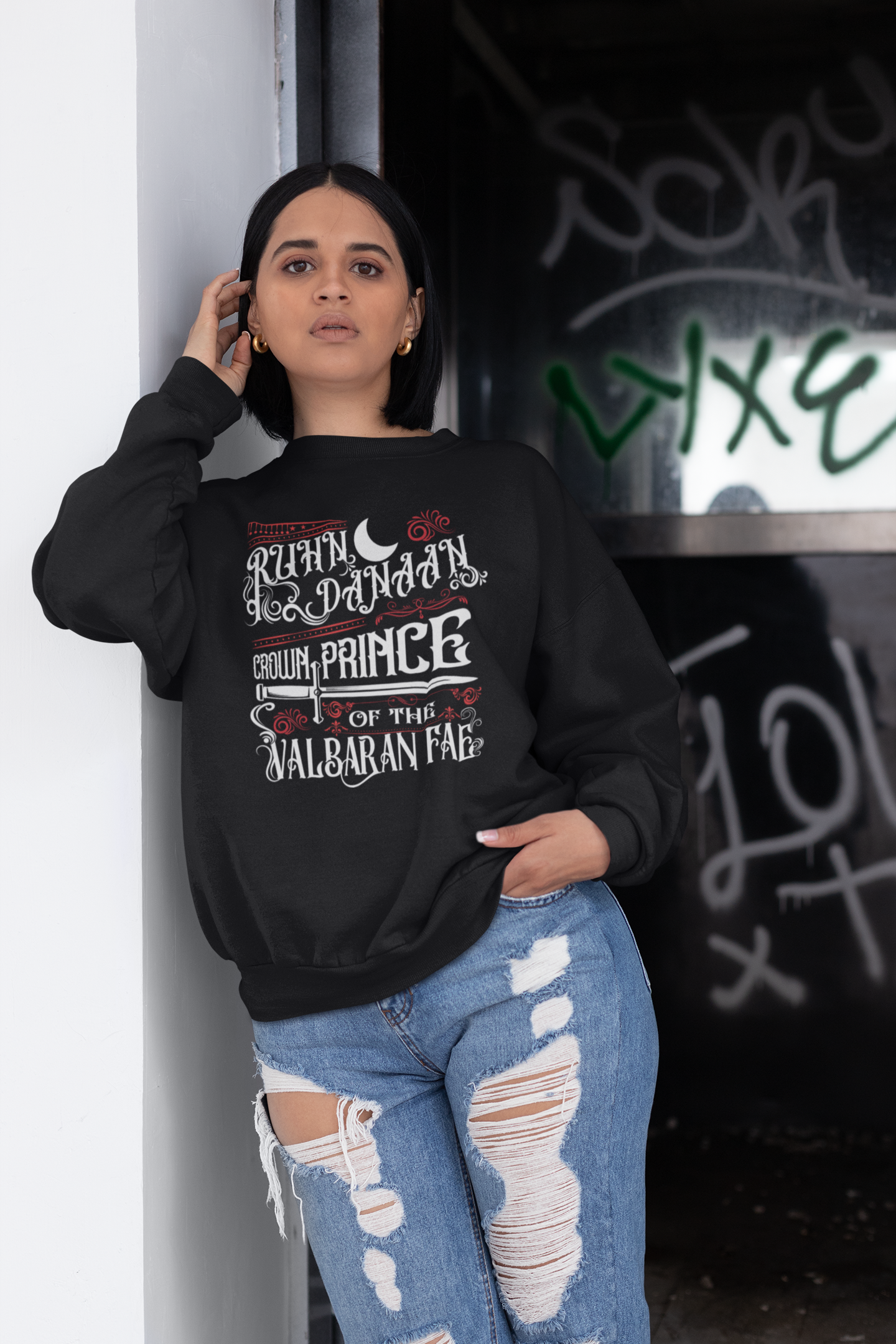 Ruhn Danaan -Sweatshirt - Crescent City Officially Licensed Apparel - Sarah J Maas - House of Sky and Breath - House of Earth and Blood
