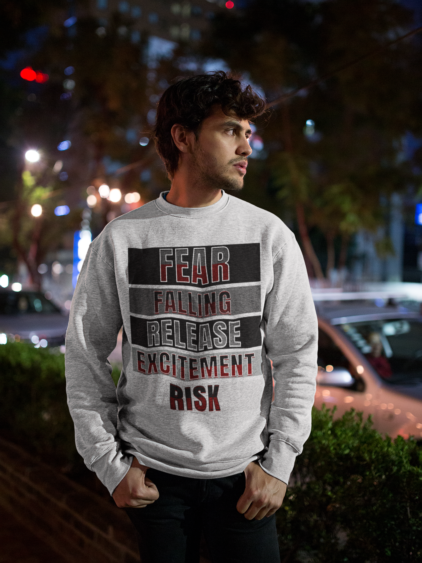 Fear, Falling, Release, Excitement, Risk- Sweatshirt- Devils Night Series - Penelope Douglas