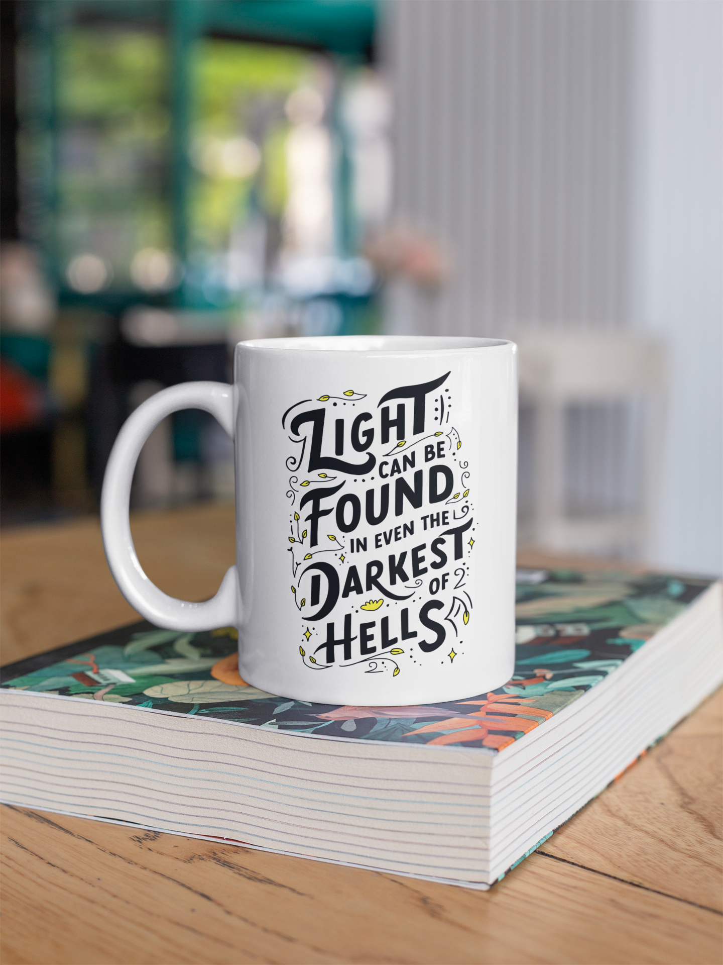 Light can be found even in the darkest of hells - Mug - A Court of Mist and Fury - Sarah J Maas - Officially Licenced