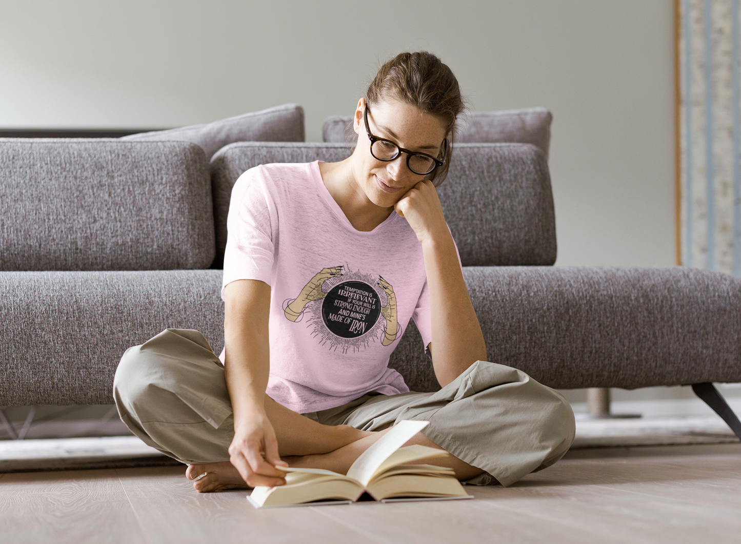 Temptation is irrelivent - Aurora Academy- t-shirt - Caroline Peckham and Susanne Valenti Merchandise