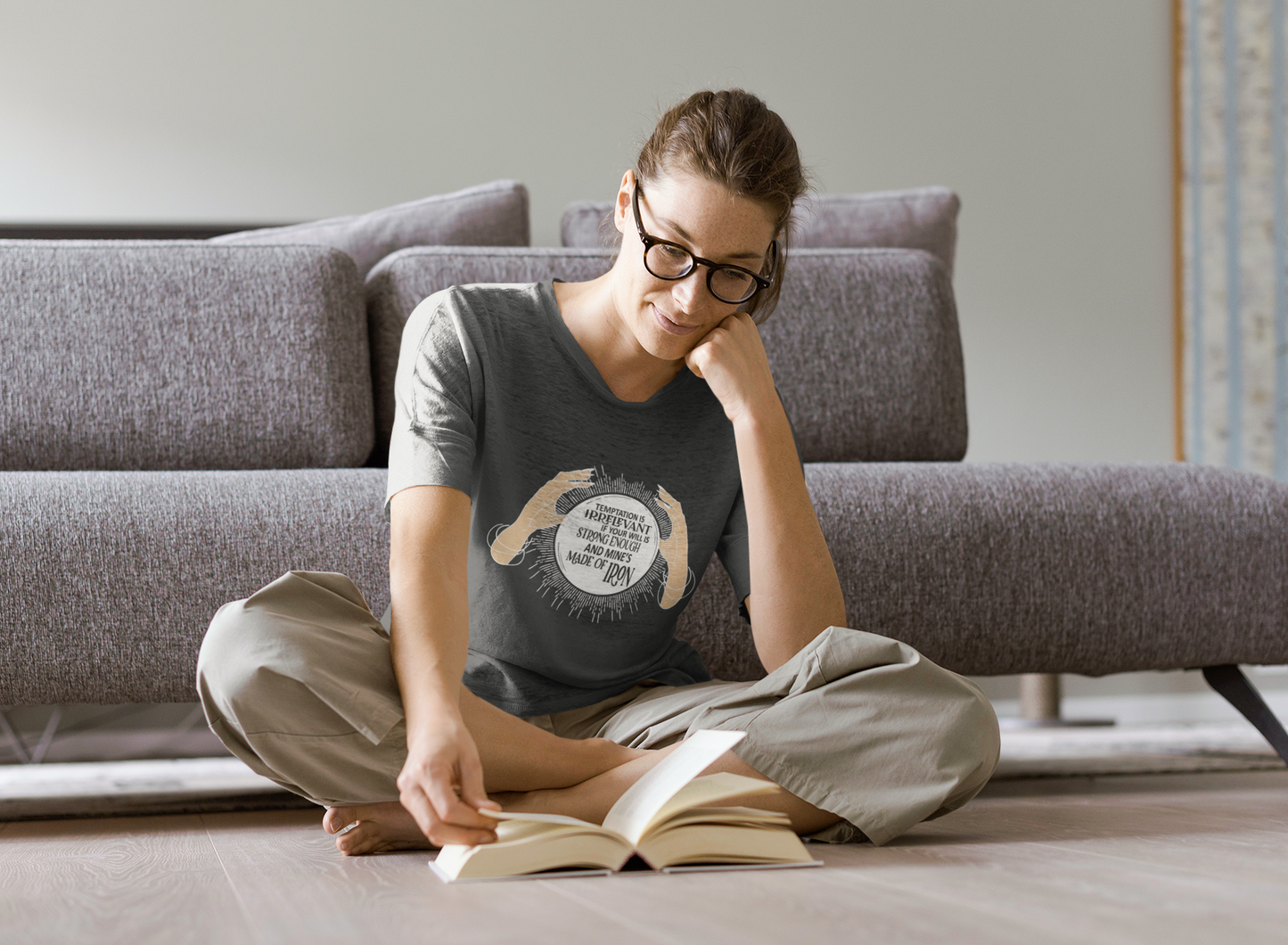 Temptation is irrelivent - Aurora Academy- t-shirt - Caroline Peckham and Susanne Valenti Merchandise