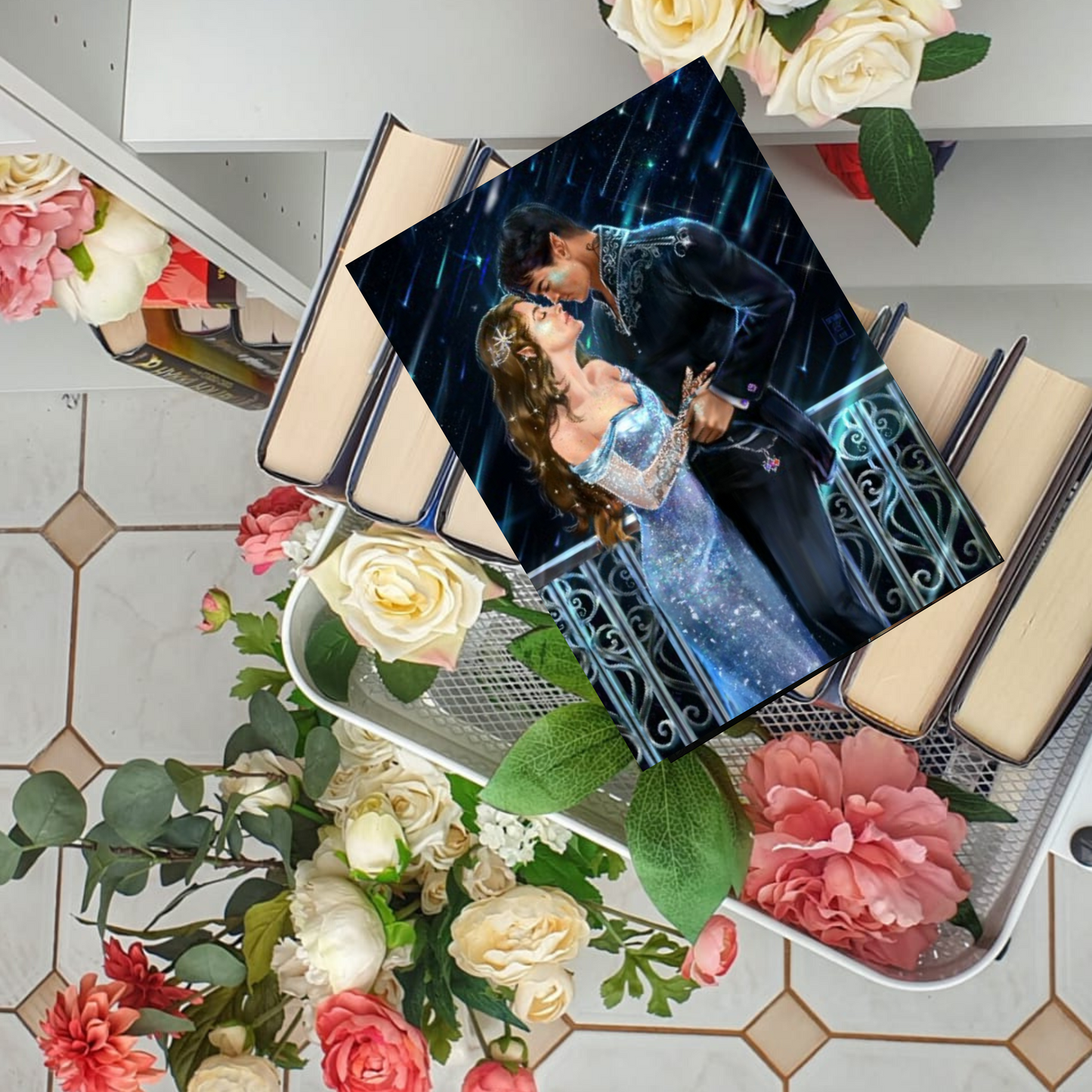 Starfall - Feyre and Rhysand Starfall Scene - A Court of Thorns and Roses - A Court of Mist and Fury - Officially Licenced - Sarah J. Maas - Print