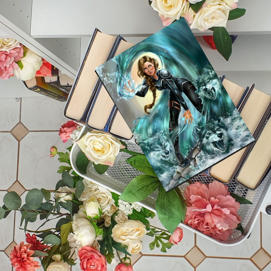 Waterwolves - Feyre Protecting the Rainbow - A Court of Thorns and Roses - Officially Licenced - Sarah J. Maas - Print