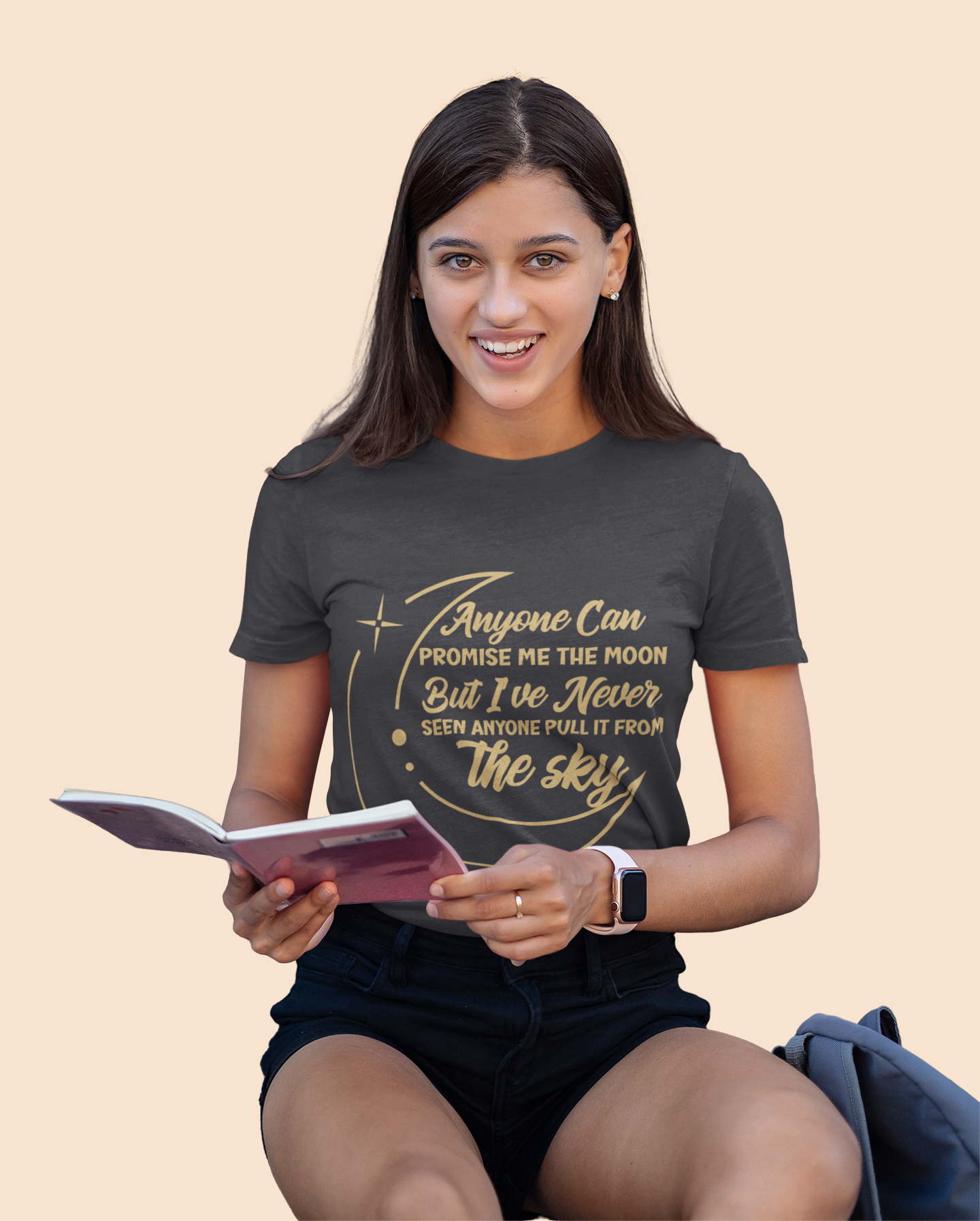 Anyone can promise me the moon - Aurora Academy - tshirt - Caroline Peckham and Susanne Valenti Merchandise - Officially Licensed