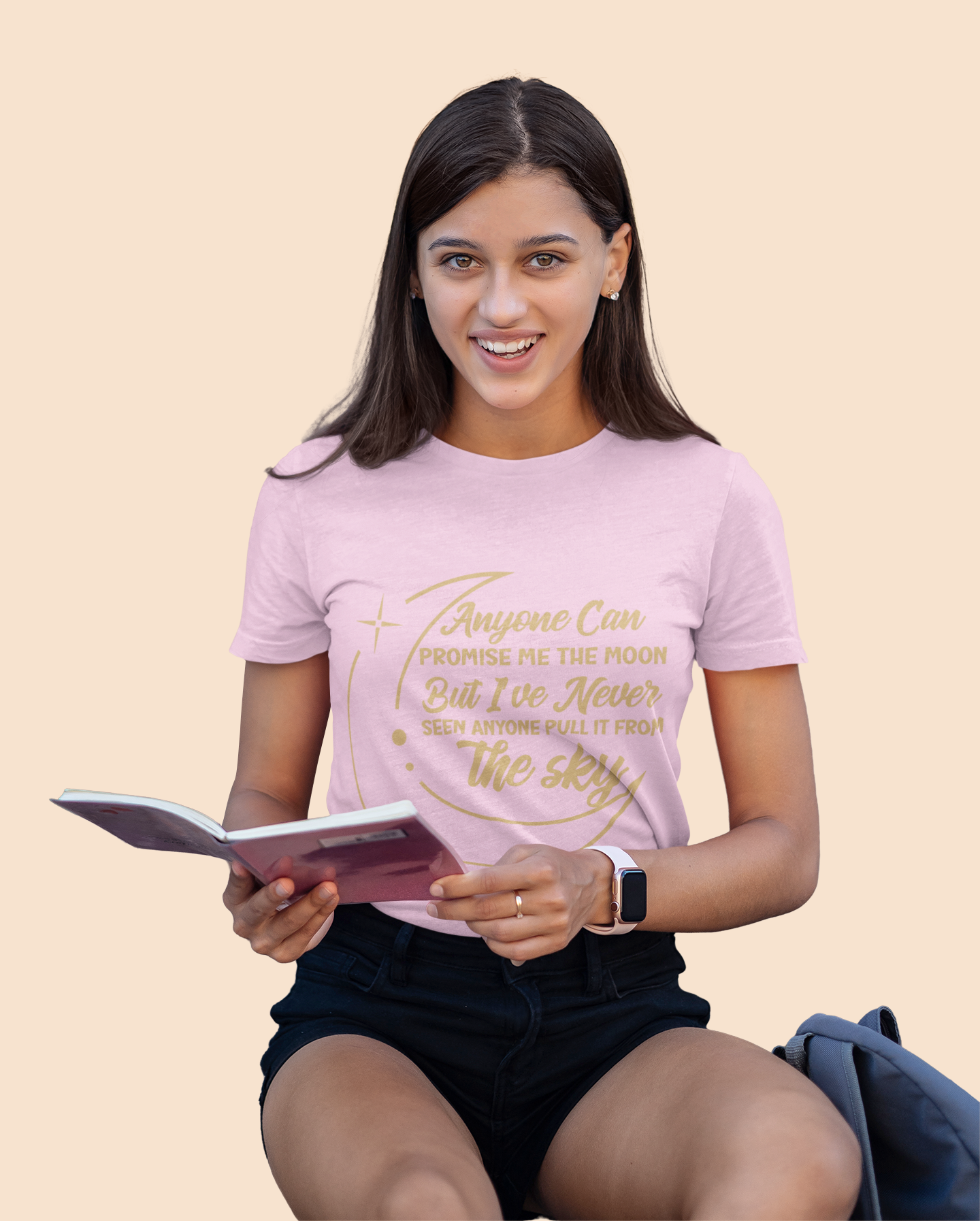 Anyone can promise me the moon - Aurora Academy - tshirt - Caroline Peckham and Susanne Valenti Merchandise - Officially Licensed