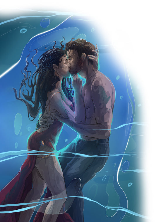 Water Pockets - Zodiac Academy - Orion and Darcy Art Velum Print - NSFW - Official Merchandise